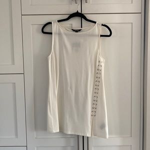 NWT Lauren Ralph Lauren Sleeveless Tunic with Side Lacing and Slit Size S